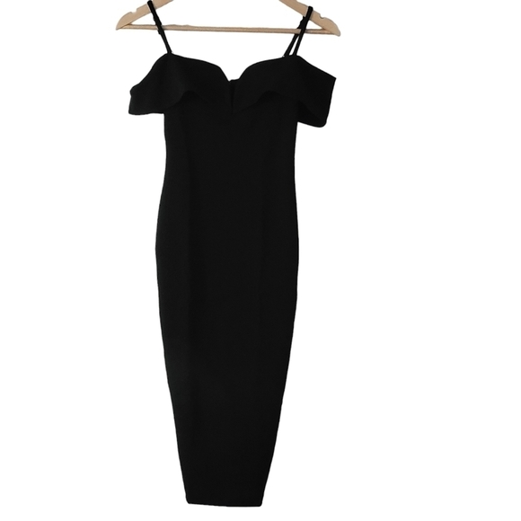 Nookie Pretty Woman Midi Dress Black Size XS - Picture 4 of 10